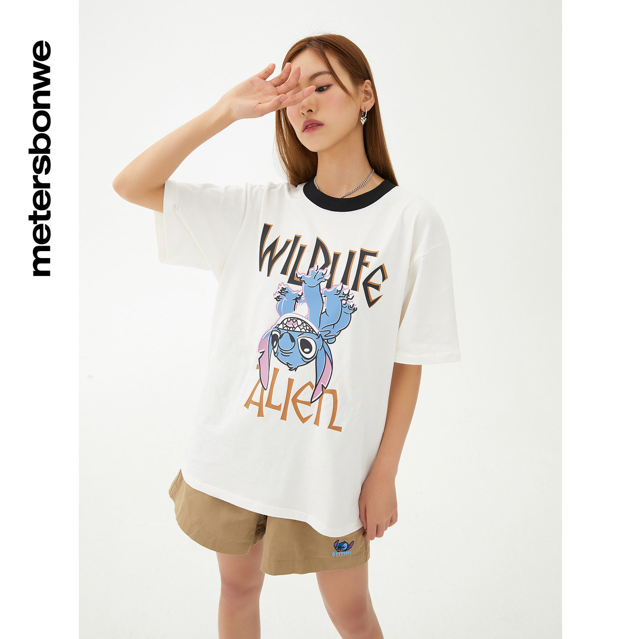 美特斯邦威短袖男2022新款联名t恤 metersbonwe霓尚T恤