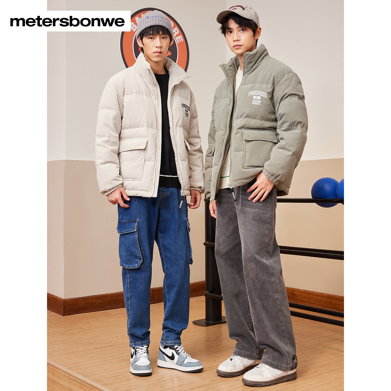  metersbonwe霓尚羽绒服