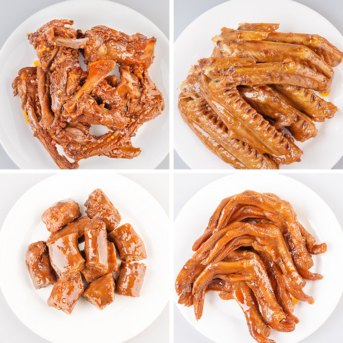 达州三圣宫七星椒鸭货卤味零食大礼包鸭脖鸭翅鸭爪锁骨香辣组合 - 图0