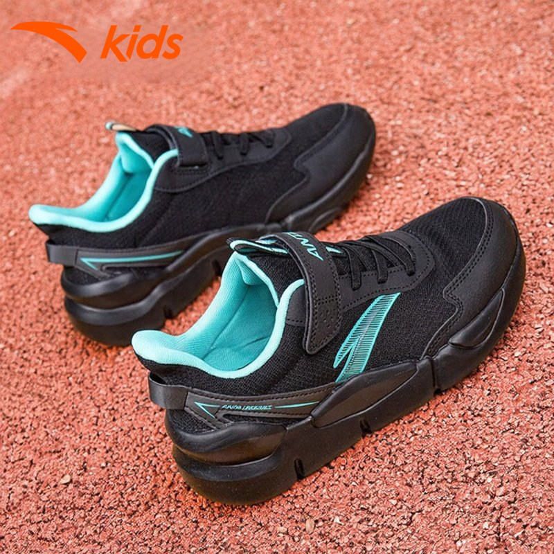 安踏童鞋男童运动鞋大童2026春季网面透气鞋子魔术贴皮面儿童跑鞋,淘宝优惠券,粉丝福利购,淘宝优惠卷