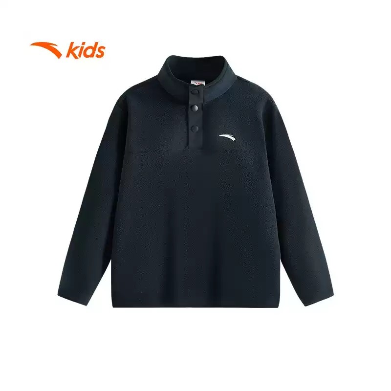 安踏儿童卫衣童装2025秋冬新款男童卫衣中大童套头运动衫保暖上衣,淘宝优惠券,粉丝福利购,淘宝优惠卷