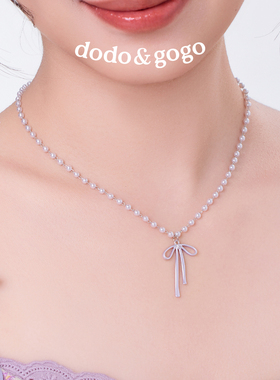 DODOGOGO蝴蝶结项链女款高级感