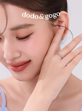 DODOGOGO彩锆花朵开口食指戒
