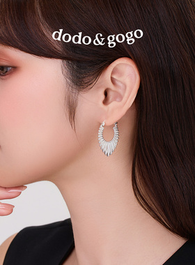 DODOGOGO轻奢度假耳环女夸张耳扣