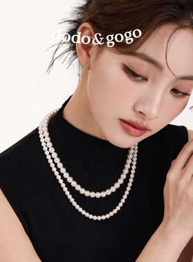 dodogogo珍珠项链2025新款锁骨链
