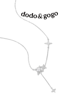 DODOGOGO锆石星星流苏项链锁骨链