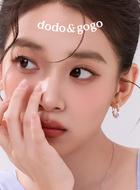 DODOGOGO碎银子方糖圈圈耳环女