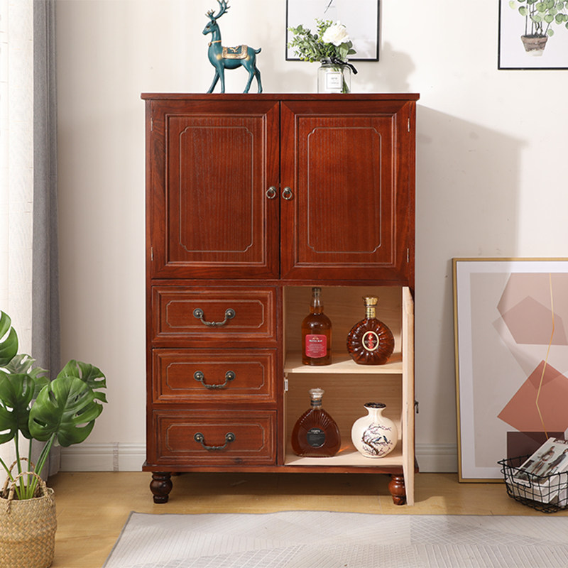 餐边柜斗柜美式实木一体靠墙茶水柜碗柜置物柜收纳储物柜客厅柜子,淘宝优惠券,粉丝福利购,淘宝优惠卷