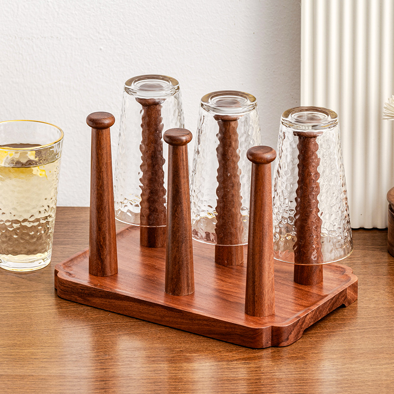 实木杯架杯子架挂架桌面水杯收纳架倒挂沥水茶杯玻璃杯收纳置物架,淘宝优惠券,粉丝福利购,淘宝优惠卷