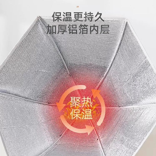 保温菜罩家用剩菜食物罩餐桌饭菜罩2025新款冬天遮尘神器盖菜罩子 - 图1