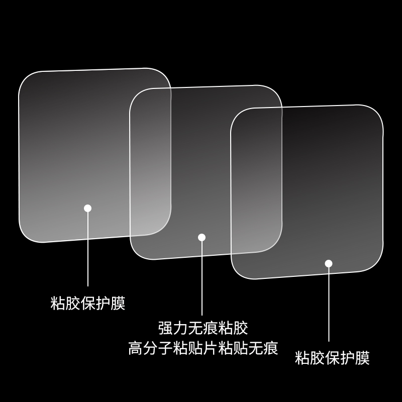 3m长纳米双面胶高粘度强力胶粘墙贴固定薄款无痕胶车用粘贴片胶带 - 图1