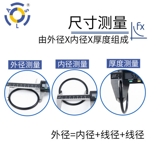 现代挖掘机o型圈耐油NBR内（43.7-67）*3.55/20只 丁腈橡胶密封圈 - 图2