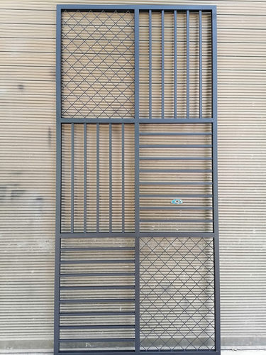铁艺屏风办公室客厅餐厅卡座展示架镂空玄关工业风铁网装饰隔断墙 - 图3