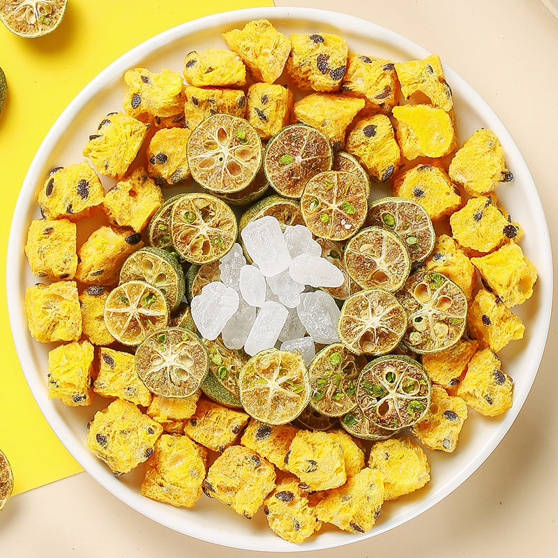 金桔柠檬百香果果茶花泡水喝的茶包 猫小乐花果果粒茶