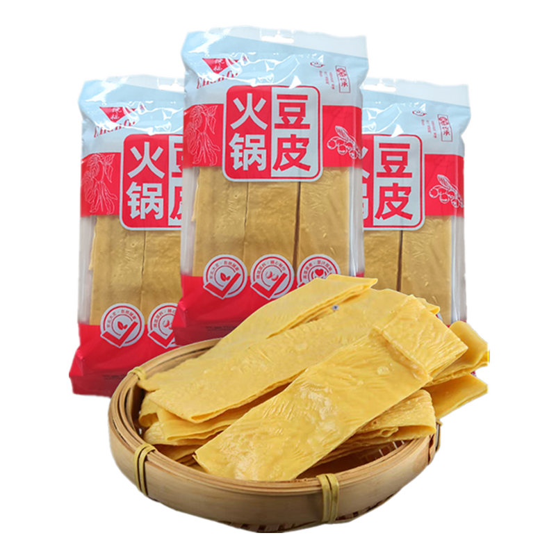 150g干豆皮油豆腐皮干货火锅豆皮河南特产火锅食材夏季凉拌菜
