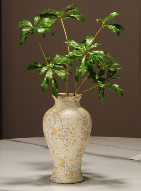 侘寂风复古陶瓷干花花瓶民宿客厅禅意粗陶水培鲜花花瓶装饰品摆件