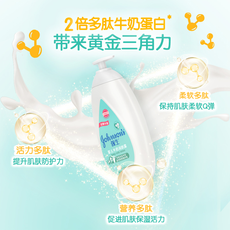 强生婴儿润肤露宝宝儿童滋润润肤乳成人男女儿童面霜身体乳护肤