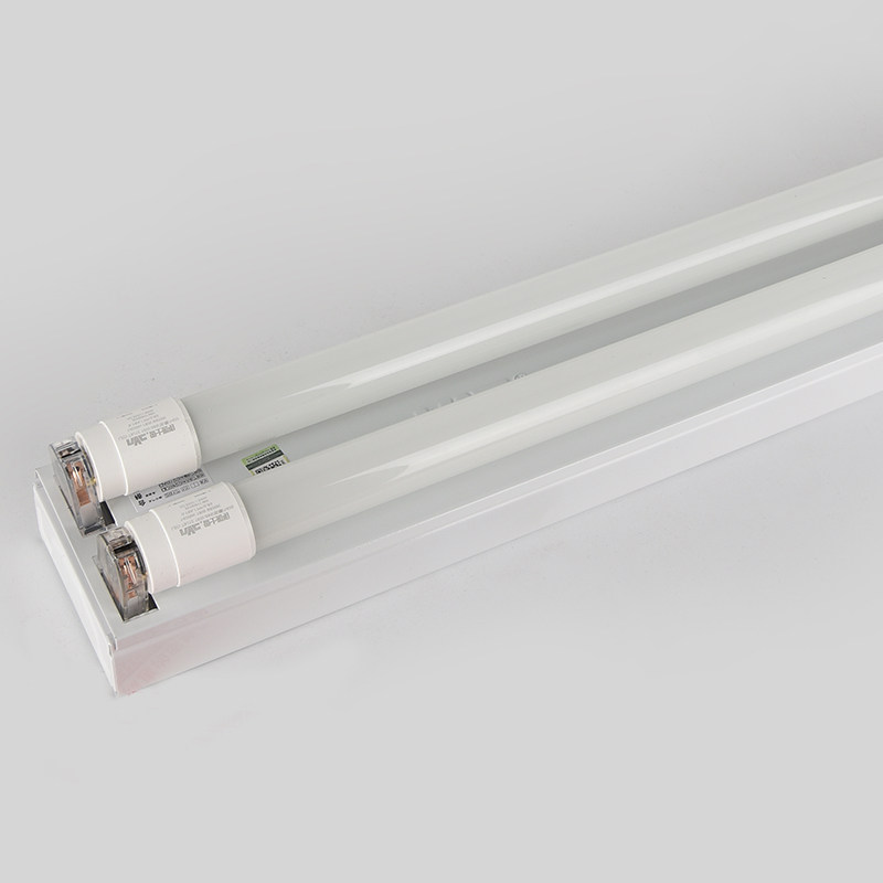 雷士照明T8灯管LED日光灯单管双管带罩全套支架灯学校仓库灯超亮_虎窝淘