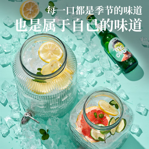 玻璃酒桶泡酒瓶带龙头自制饮料桶啤酒水果茶桶罐果汁可乐桶容器 - 图0