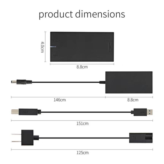 适用XBOX ONE S/X体感电源适配器Kinect2.0火牛PC开发套件充电器