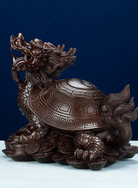 摆件客厅龙龟纯铜招财