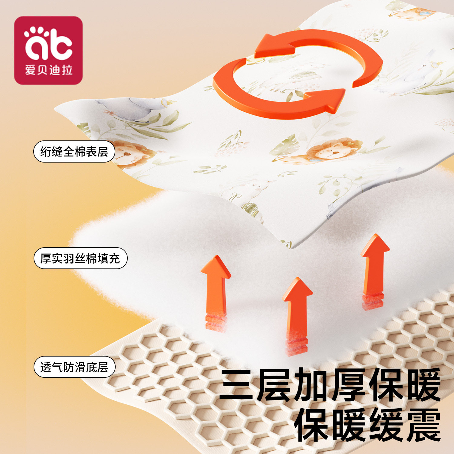 婴儿车垫子冬季适用丸丫t6坐垫遛娃神器躺座椅座垫逸乐途推车棉垫 - 图0