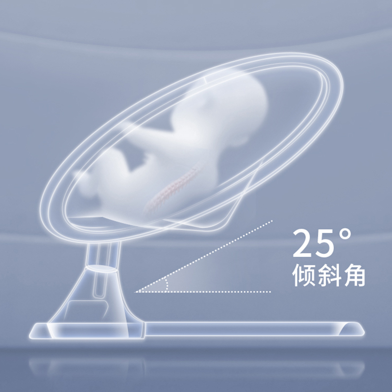 爱贝迪拉旗舰店婴儿电动摇摇椅哄娃神器新生儿宝宝哄睡摇篮床带娃睡觉安抚椅躺椅2
