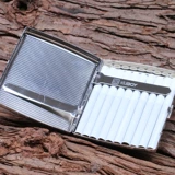 Kuboy Rubao 20, наполненная портативной сигаретной коробкой мужская супер -тонкая креативная анти -распределенная металлическая железная сигаретная коробка гравюр