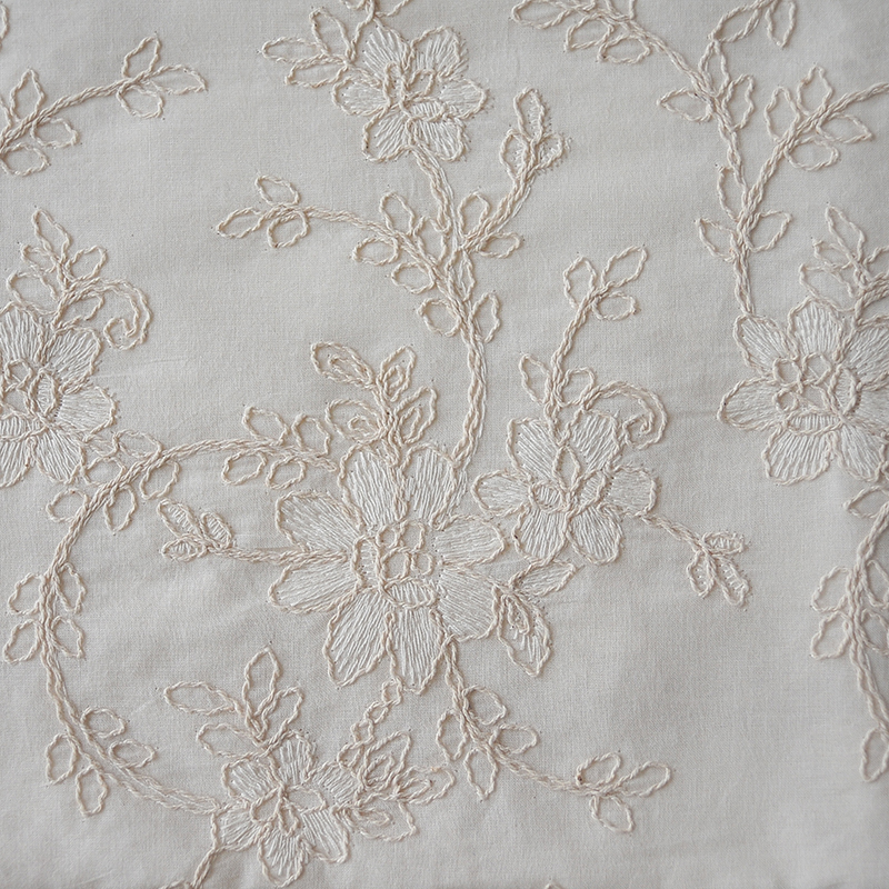 重工双股立体刺绣日系小清新风精致纯棉绣花手工DIY包包裙子 - 图1