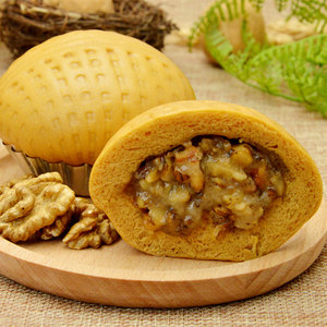 集味村 红糖核桃包70g*8速冻包子广式点心潮汕特产早茶营养早餐