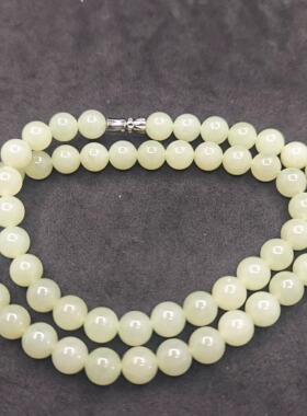 天然和田玉项链吊坠串珠藕粉项链晴水手串女款时尚百搭珠宝