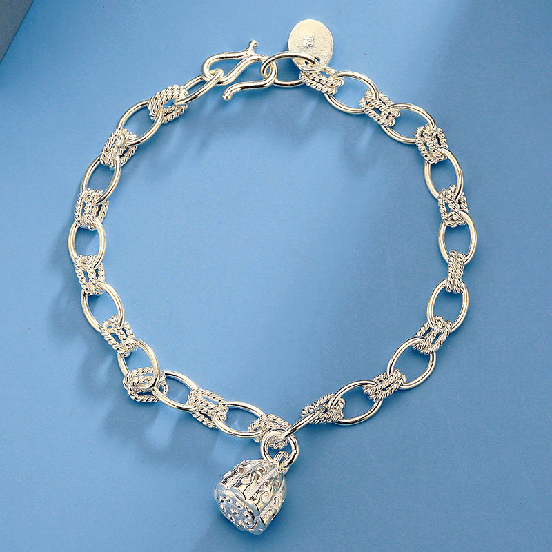 诗美洛莲蓬999足银手链韩版 诗美洛手链