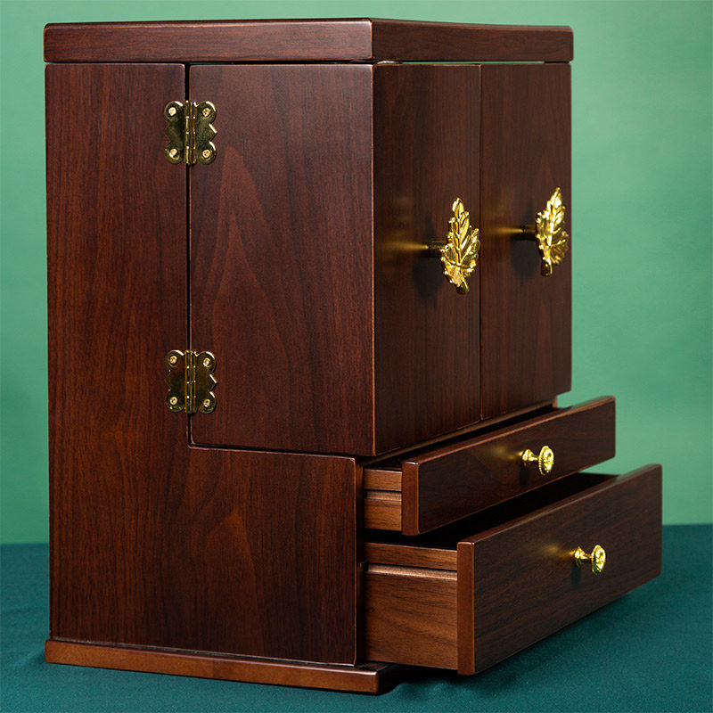 实木化妆品收纳盒梳妆台大容量高档精致护肤品口红面膜整理收纳箱,淘宝优惠券,粉丝福利购,淘宝优惠卷