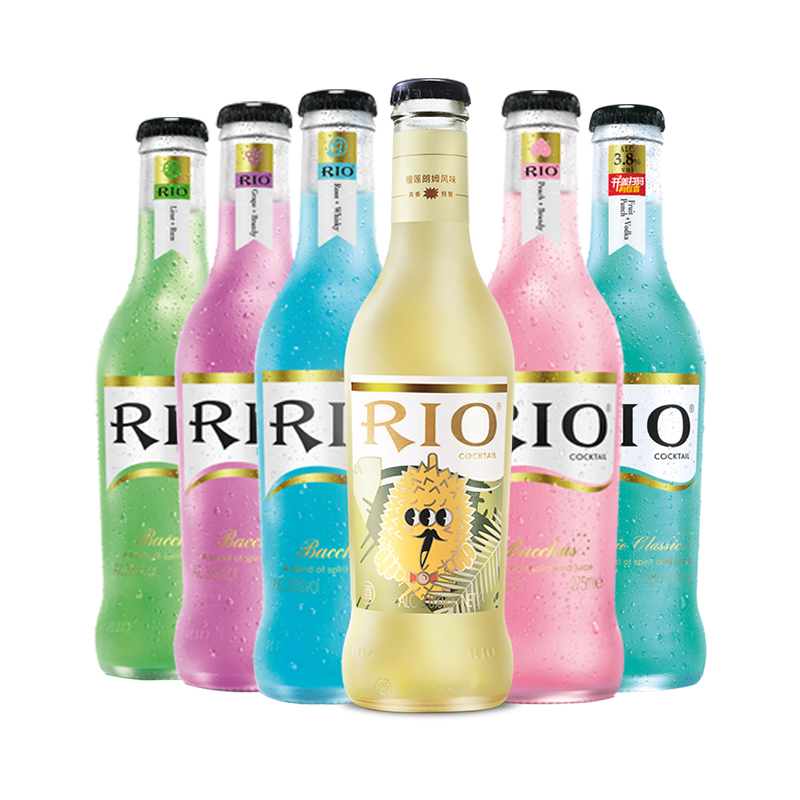 至梵旗舰店RIO锐澳预调鸡尾酒套装新炫彩口味275ml*6瓶果酒洋酒组合新品3