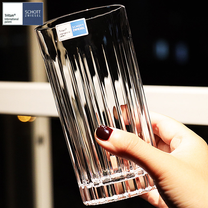 肖特德国进口水晶玻璃刻花威士忌洋酒杯鸡尾酒杯果汁饮料长饮水杯,淘宝优惠券,粉丝福利购,淘宝优惠卷