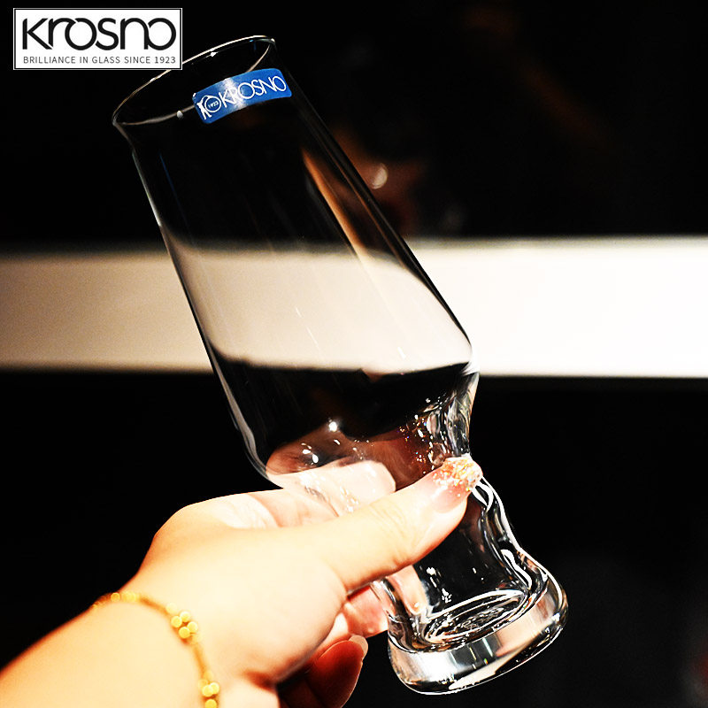 KROSNO欧洲进口水晶玻璃IPA啤酒杯餐厅用淡色艾尔精酿啤酒杯400ml,淘宝优惠券,粉丝福利购,淘宝优惠卷