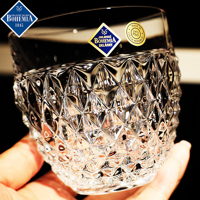 捷克BOHEMIA进口水晶玻璃威士忌洋酒杯白兰地杯家用啤酒果汁杯子,淘宝优惠券,粉丝福利购,淘宝优惠卷