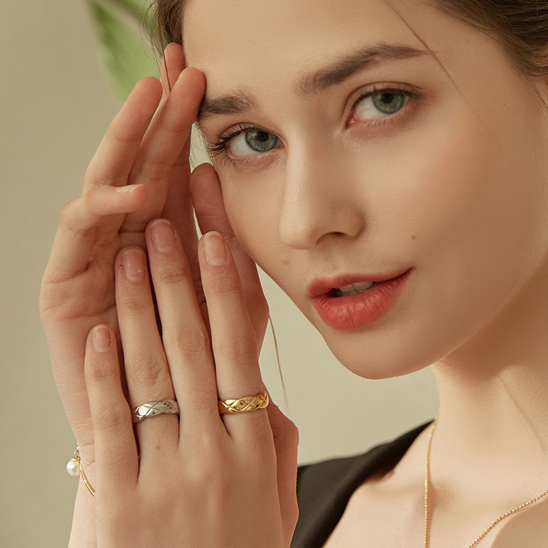 女时尚个性ins潮情侣冷淡风男对戒 agnelle戒指/指环