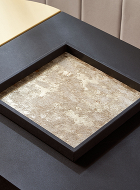 茶几装饰正方形马毛托盘卡萨家居