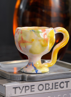 中古风样板房客厅茶几装饰摆件