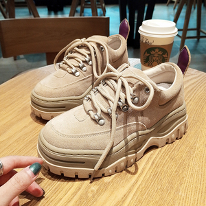 港风厚底松糕底老爹鞋