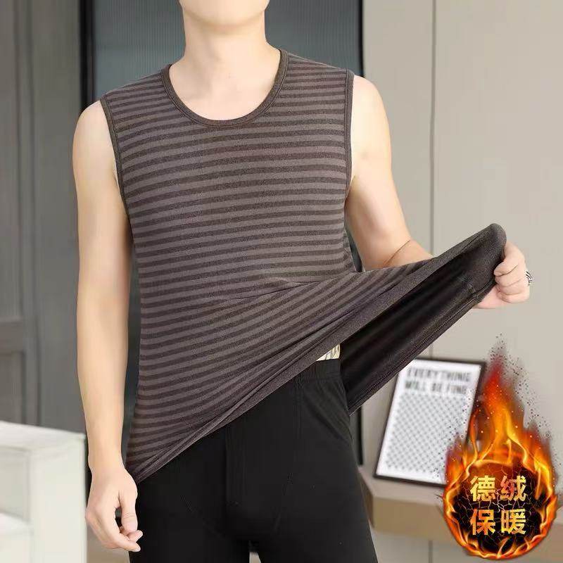 男士加厚保暖背心秋冬季德绒发热打底马甲修身防寒无袖坎肩上衣,淘宝优惠券,粉丝福利购,淘宝优惠卷