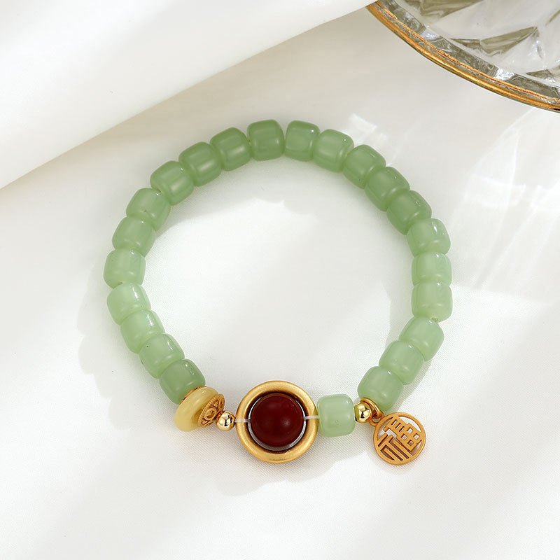 【新年转运】网红爆款金箍相思红豆手链女轻奢高级感天然玛瑙玉髓,淘宝优惠券,粉丝福利购,淘宝优惠卷