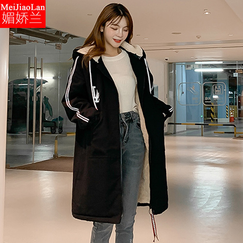 200斤加肥加大码女装中长款加绒厚 媚娇兰大码女装