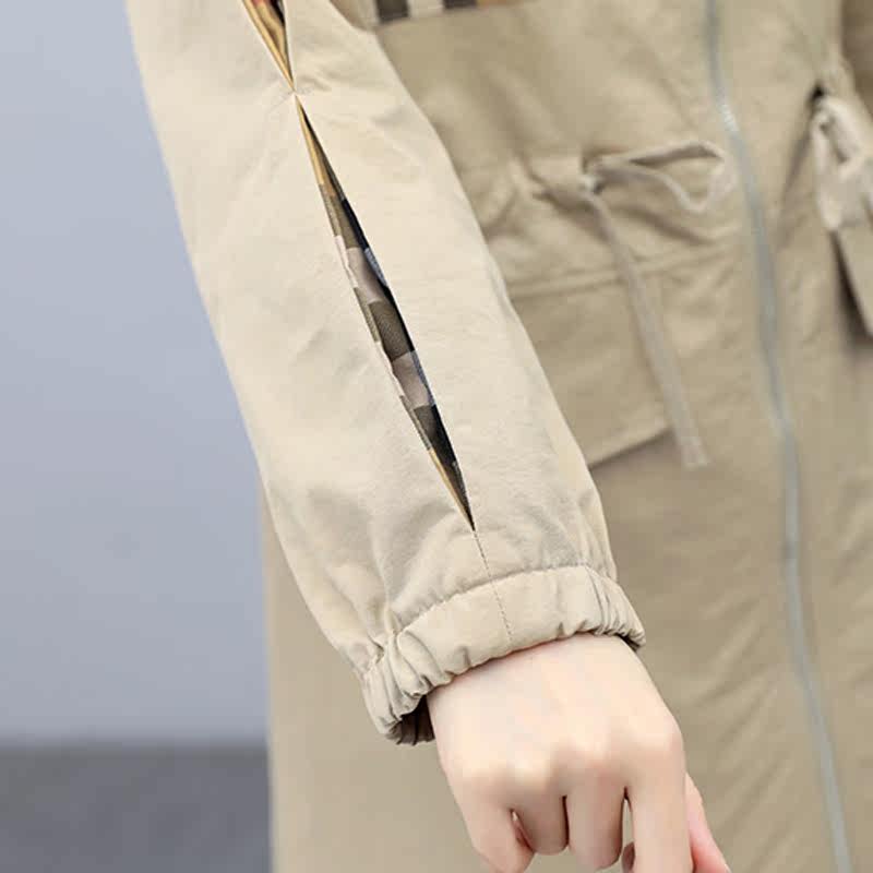 大码女装2020春秋外穿时尚气质风衣 媚娇兰大码女装