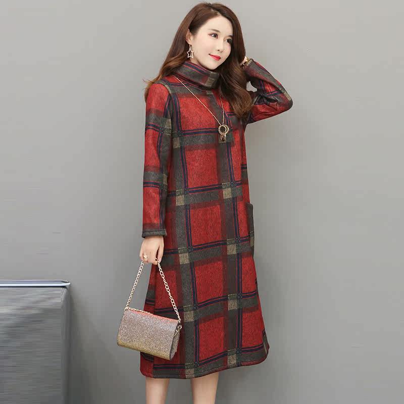 大码女装胖mm韩版洋气减龄连衣裙 媚娇兰大码女装