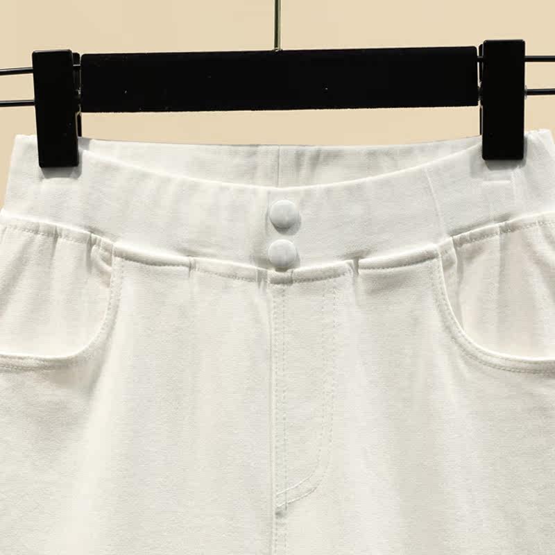 230斤大码胖mm夏装特大码微喇叭裤 媚娇兰大码女装