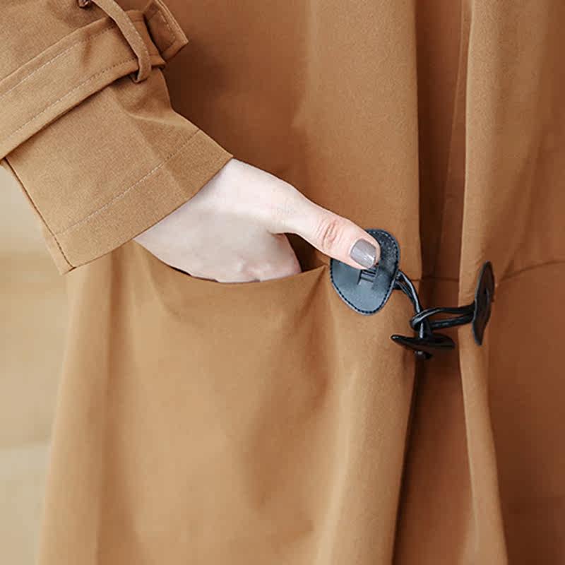 大码女装2020春秋新款外穿气质风衣 媚娇兰大码女装