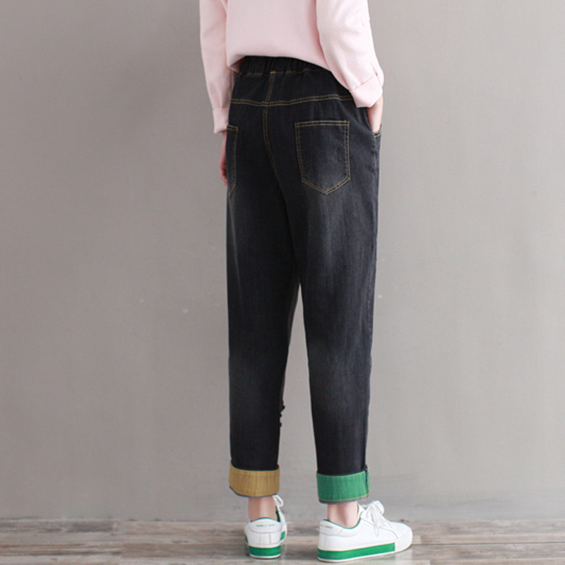 胖mm大码女装宽松春秋新款哈伦裤 媚娇兰大码女装