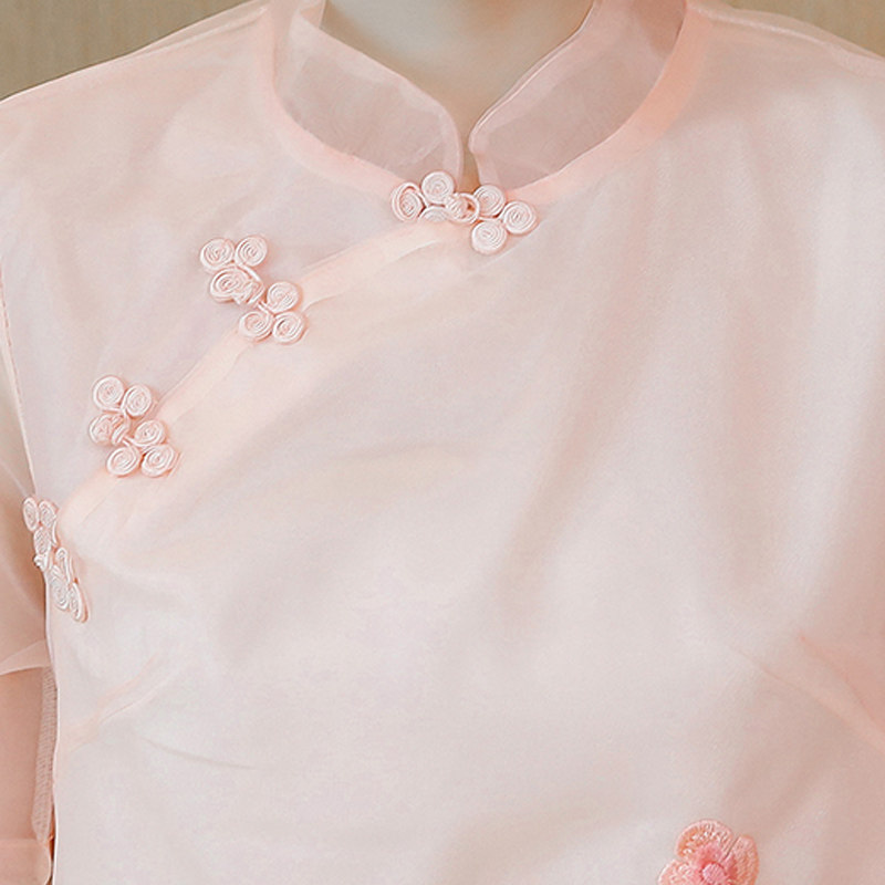 胖mm大码少女装夏新复古绣花连衣裙 媚娇兰大码女装